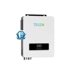 TAICO MPPT Inverter Tenaga Surya 48V, Inverter Tenaga Surya Hibrida 5,5 KW Perumahan Bawaan untuk Rumah