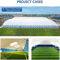 Domo Deportivo Inflable, Domo de Aire de Doble Capa de PVDF para Estadios de Fútbol, Baloncesto y Tenis