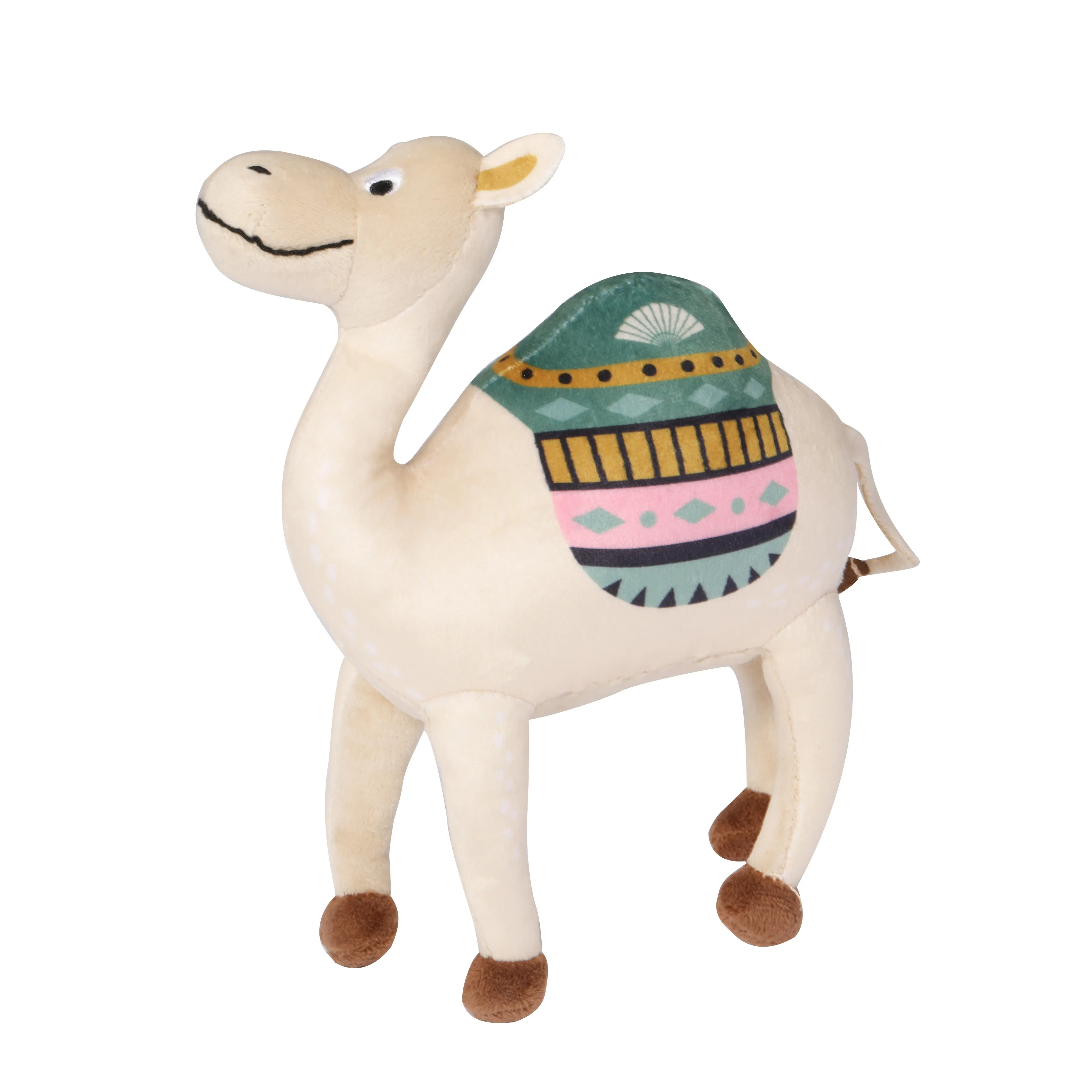 Jouets de chameau en peluche de couleur ivoire beaux jouets d'animaux en peluche personnalisés