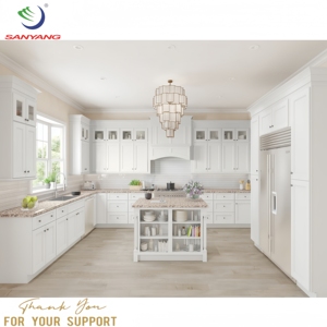 Armoires de cuisine modulaires américaines à prix abordable prêtes à assembler Meubles de cuisine simple Armoire de cuisine en bois - Product Image 3