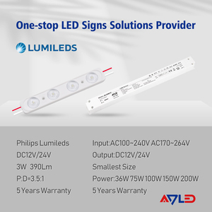 High Lumen 3W SMD2835 <b>LED</b> Sign Lighting Module IP67 Rated with 12-Year Warranty DC <b>12V</b> 375 Lumen <b>LED</b> Module for Lightbox - Product Image 4