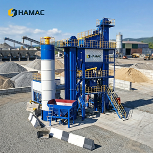 Centrale à béton de type batch stationnaire pour la construction routière, capacité de 160 et 200 tonnes par heure, disponible à la vente - Product Image 2