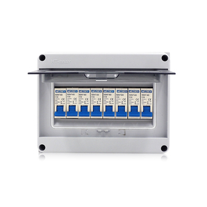 Serie HT Caja de distribución de 8 vías Placa de panel eléctrico Caja de distribución de energía Abs Disyuntor Mcb <span class=keywords><strong>Box</strong></span> - Product Image 1