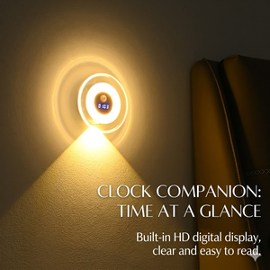 Lampada da Parete LED Moderna <span class=keywords><strong>e</strong></span> Intelligente, Ricaricabile USB, a Batteria, con Telecomando, Luce Notturna Bianca Calda per Camera da Letto - Product Image 4