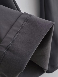 Fascia alta larga in pile caldo e morbido elastico <span class=keywords><strong>pantaloni</strong></span> a zampa d'elefante da donna - Product Image 2