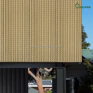 Revêtement mural en pierre artificielle, carrelage <span class=keywords><strong>3D</strong></span> en bambou tissé, flexible, travertin pour extérieur et intérieur - Product Image 1