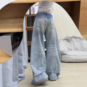 Nouveau <span class=keywords><strong>pantalon</strong></span> large amincissant à coupe droite pour femmes d'automne pour femmes rondes - Product Image 4