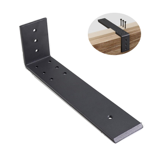 2 Soportes De Estante Negros Decorativos – Acero 100 Lb De Capacidad – Montaje En Pared – Pack De 10 Pares