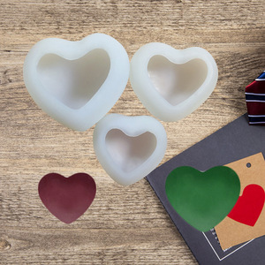 Heart-Shaped Epoxy <b>Molds</b> For <b>Candle</b> Cake Chocolate Valentine'S Day DIY Crafting <b>Mold</b> Set Customizable Shape - Product Image 4