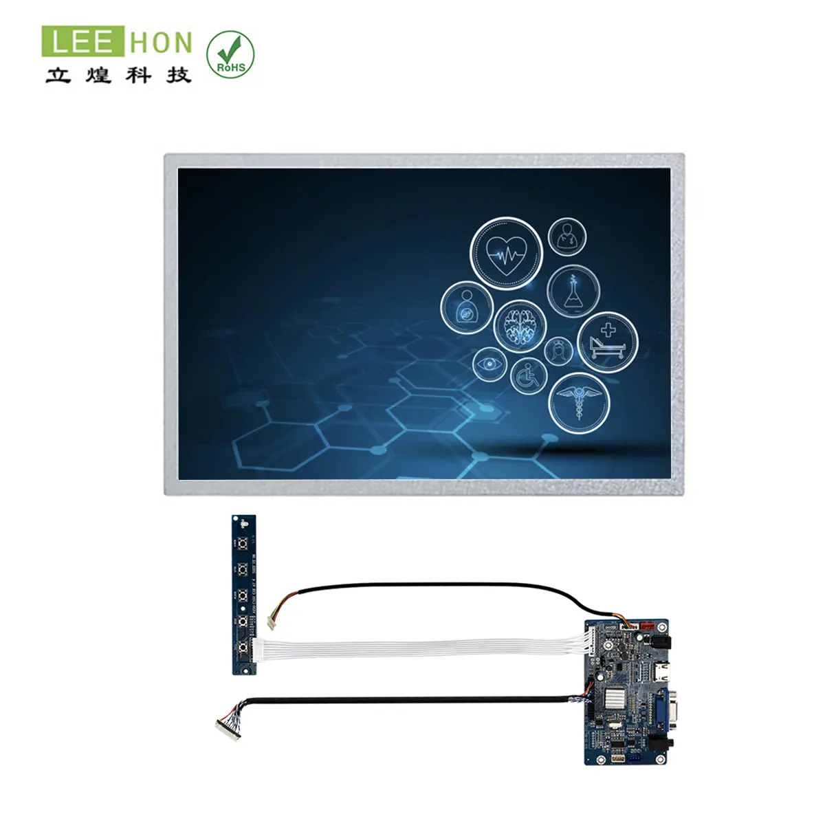 Boe ban đầu 101 inch TFT LCD panel màn hình rộng gam màu LVDS TFT LCD hiển thị 1280*800 WXGA 101 inch LCD module