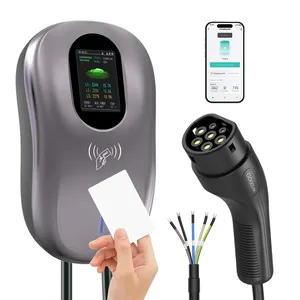Factory cheap price Wall Mounted ev charger 7kw 11kw 22kw charging stations for electric cars