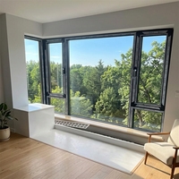 Ventanas de Aluminio Fijas Personalizadas, Diseño Moderno, Alta Transmitancia de Luz, Impermeables, Resistentes al Viento, Protección UV, Reducción de Ruido, Exterior