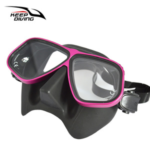 Masque de plongée à faible volume Keep Diving, verre trempé, double lentille, équipement de plongée pour adultes, sports nautiques - Product Image 1