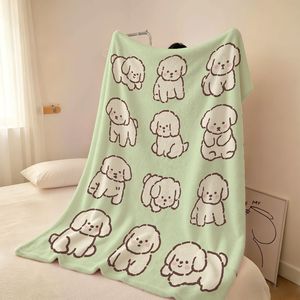 Couverture en flanelle personnalisée avec impression de chiens mignons, couverture de canapé, couverture de sieste, super douce, lavable en machine, pour chambre à coucher, salon - Product Image 3