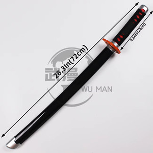 Spada di Legno da Allenamento <span class=keywords><strong>Tanjiro</strong></span> <span class=keywords><strong>Kamado</strong></span> 72cm, Lama Luminosa per Esposizione e Cosplay, 14+ Anni - Product Image 5
