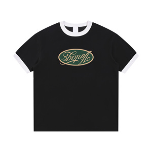T-Shirt Vintage con Logo Stampato in Stile Americano da Strada per Uomo in Cotone - Product Image 1