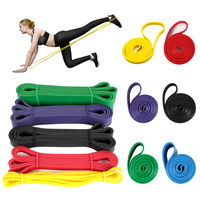 Bandes élastiques en latex Bandes de tension pour l'entraînement physique Équipement d'exercice Cordes et sangles de yoga