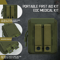 Pochette compacte d'urgence pour traumatismes en nylon 1000D découpé au laser, sac organisateur de premiers secours MOLLE EMT, porte-utiles pour gilet, sac à dos, ceinture