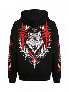 <span class=keywords><strong>Felpa</strong></span> <span class=keywords><strong>con</strong></span> Cappuccio Gotica Lupo e Foresta - <span class=keywords><strong>Felpa</strong></span> Nera Streetwear <span class=keywords><strong>con</strong></span> Design Lupo Mannaro e Boschi, Abbigliamento Urbano Fantasy Scura - Product Image 1