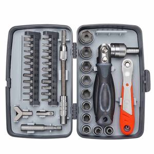 Juego de herramientas de combinación de herramientas de bricolaje para el hogar 38 en 1, destornillador de Llave de trinquete para reparación de automóviles de motocicletas, batería de mantenimiento - Product Image 1