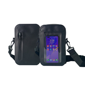 Sac de téléphone portable étanche en PVC pour l'extérieur <span class=keywords><strong>avec</strong></span> fermeture à enroulement pour le cyclisme, la randonnée, le camping et la plage - Product Image 4