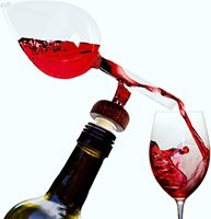 Verseur de bouteille de vin rouge portable Offres Spéciales et verseur d'aérateur d'air en verre et en plastique à bec décanteur rapide