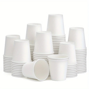 Vasos de Papel Desechables Pequeños para Supermercado, Degustaciones, Fiestas, Snacks, Café, Dulces, Viajes, Hotel, Mini Vasos para Enjuague Bucal - Product Image 1