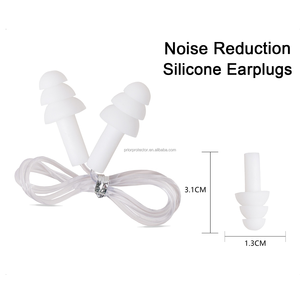 Bouchons d'oreilles réutilisables en silicone, étanches, anti-bruit, protection auditive pour dormir, nager, concerts, études, ronflements - Product Image 5