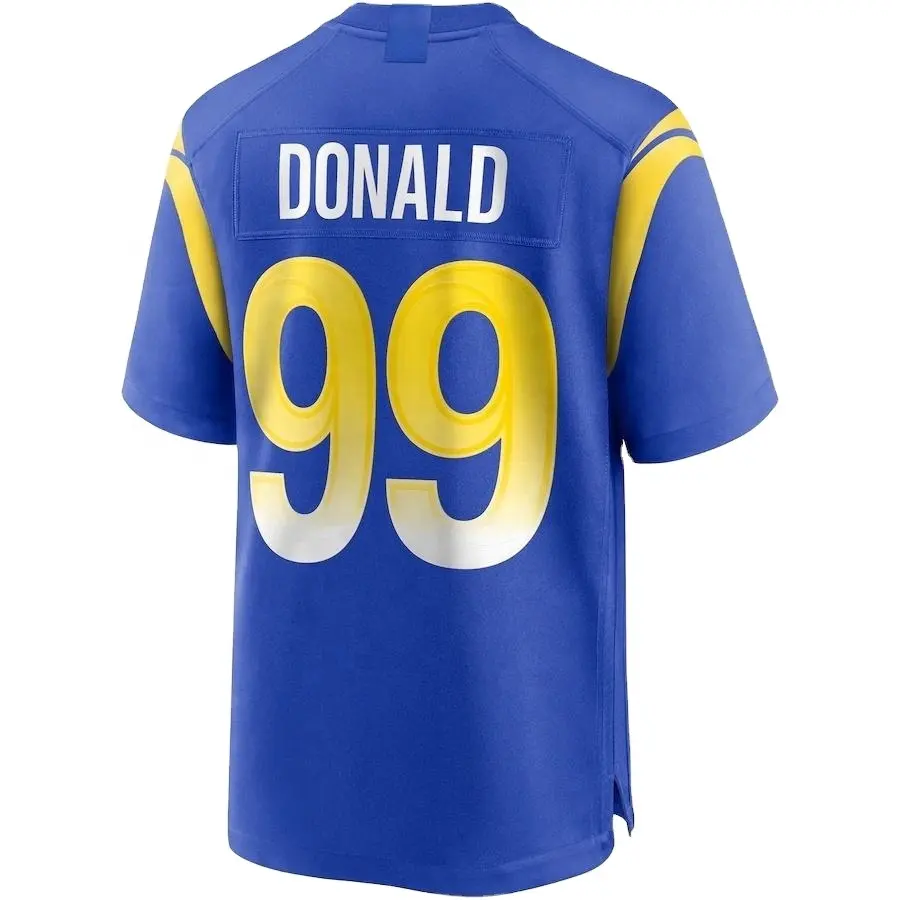 Uniforme de club de l'équipe de Los Angeles Maillot de football américain cousu 99 Donald 9 Stafford 10 Kupp