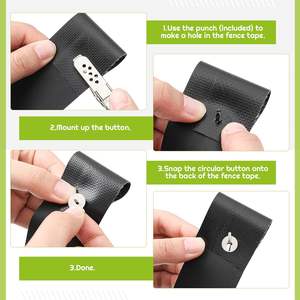 Bande d'intimité pour clôture grillagée 164 pi x 0,15 pi, écran d'intimité pour lattes de clôture grillagée avec 150 <span class=keywords><strong>attaches</strong></span> rapides et outil de perforation - Product Image 3