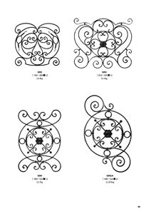 Composants de pièces de rechange en <span class=keywords><strong>fer</strong></span> <span class=keywords><strong>forgé</strong></span> lisse éléments forgés <span class=keywords><strong>volute</strong></span> décorative pour balustrade rampe Raling - Product Image 5