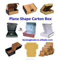 Boîte d'expédition pliable SUNSHINE pour envoi postal, livraison express, boîtes en carton ondulé en forme d'avion, carton d'expédition en papier ondulé