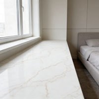 Dalle de quartzite Premium AKS0225, découpée à la machine, grande taille, personnalisée, pour comptoir de cuisine, usage moderne en salon ou dans un parc, lavabo en pierre
