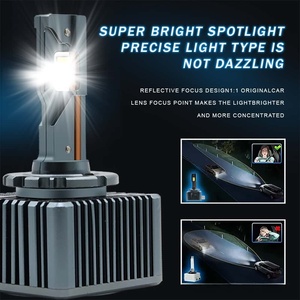 Kit de Conversión de Bombillas LED para Faros Delanteros de 120 W, Luz Baja CANBUS Alta, Bombilla LED Blanca para Automóvil, para Modelos <span class=keywords><strong>Audi</strong></span> Touring Polo D1S D3S D5S D8S - Product Image 6