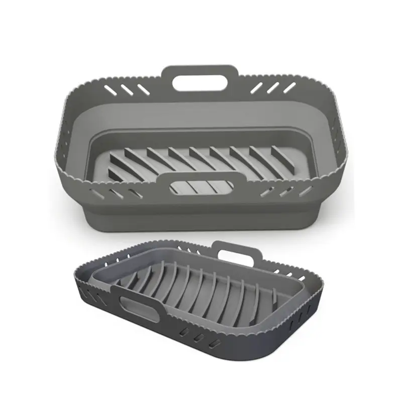 Reusable Heat-Resistant Silicone Air Fryer Liner Mats Silicone Pot For Air Fryer