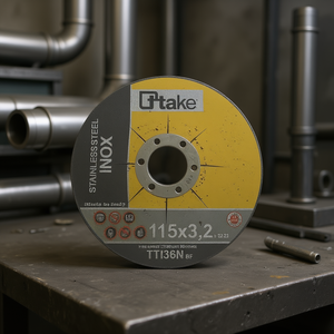 Disco de Pulir Ttake 230x7x22.23 para Desbarbado de Acero Inoxidable - Product Image 3