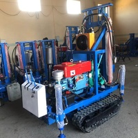 Vente chaude EB200 Chenille Caterpillar Portable Hydraulique 100m 150m 200m Eau Bolehole Bien Forage Rig Machine