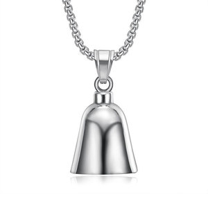 Étanche En Acier Inoxydable Suspendu Vélo Gremlin Cloches Hommes Mode Collier Pendentif Biker Sûr Chanceux Exorciste Moto Cloche - Product Image 1