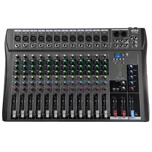 High quality Professional best audio mixer console USB 12-channel