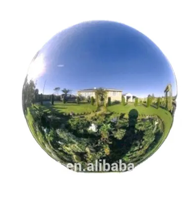 Esfera vazada de aço inoxidável grande 304mm, esfera metálica do jardim 1600mm