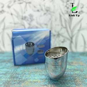 Oeuf de dragon en acier inoxydable 2 en 1 Shisha Bowl Head Charcoal Carbon Holder Smoke Hookah Accessories Smoke Bowl Pot Charcoal Holder - Product Image 3