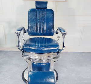 Fauteuil de coiffure pour salons masculins haut de gamme - adapté aux coupes de cheveux, réglage de la hauteur, inclinaison, coupe de barbe, soin du visage - Product Image 2