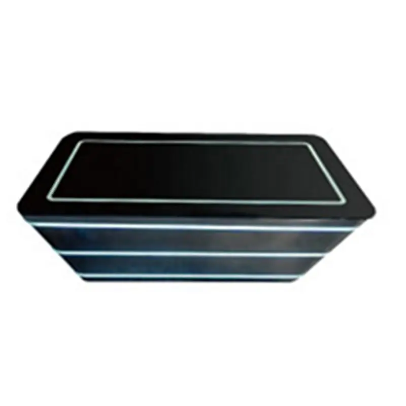 Meubles de table rectangulaires noirs avec lumière LED du fabricant KTV Tea Table