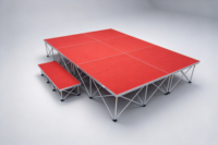 Plateforme de scène pliable en aluminium RK, scène portable pour événements et mariages, montage au sol, légère, pour extérieur