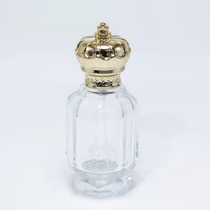 Botella de Perfume Árabe de Lujo Vacía con Tapa de Corona Irregular, 50ml 100ml, Transparente, con Cierre a Presión, con Caja, Estilo Dubái, Oriente Medio - Product Image 6