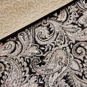 Juego de edredón de Jacquard DB de 6 piezas, cojines a rayas, relleno de algodón y poliéster, estilo coreano bordado para uso doméstico desechable - Product Image 5