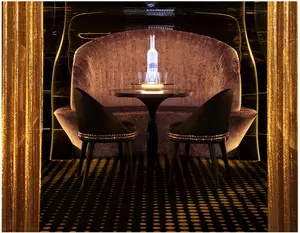 클럽 바 디자인 고급 가죽 의자 하이 엔드 나이트 클럽 부스 클럽 의자 테이블 현대 소파 나이트 클럽