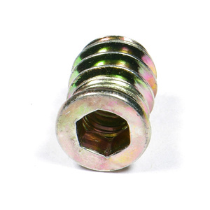 Threaded chèn <span class=keywords><strong>Nut</strong></span> thép Hex ổ cắm <span class=keywords><strong>csk</strong></span> đầu với mặt bích gỗ chèn hạt cho gỗ - Product Image 2