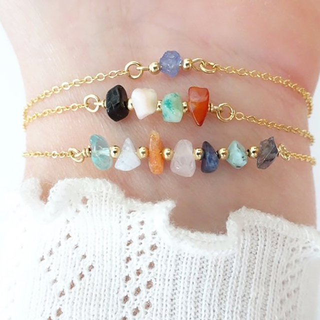 Spiritual Jewelry Crystal Bead Minimalist Bracelet Family DIY Birthstone Bracelets Women