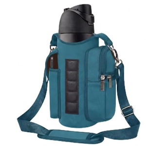 Custom Sports Magnetic Water Bottle <b>Holder</b> Upgraded Fitness Magnetic <b>Gym</b> Bag Bottle Carrier <b>Holder</b> <b>Phone</b> Pockets-Comfortable - Product Image 1